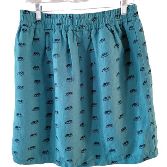 LOFT Linen Mini Pocket Skirt - Picture 6 of 13